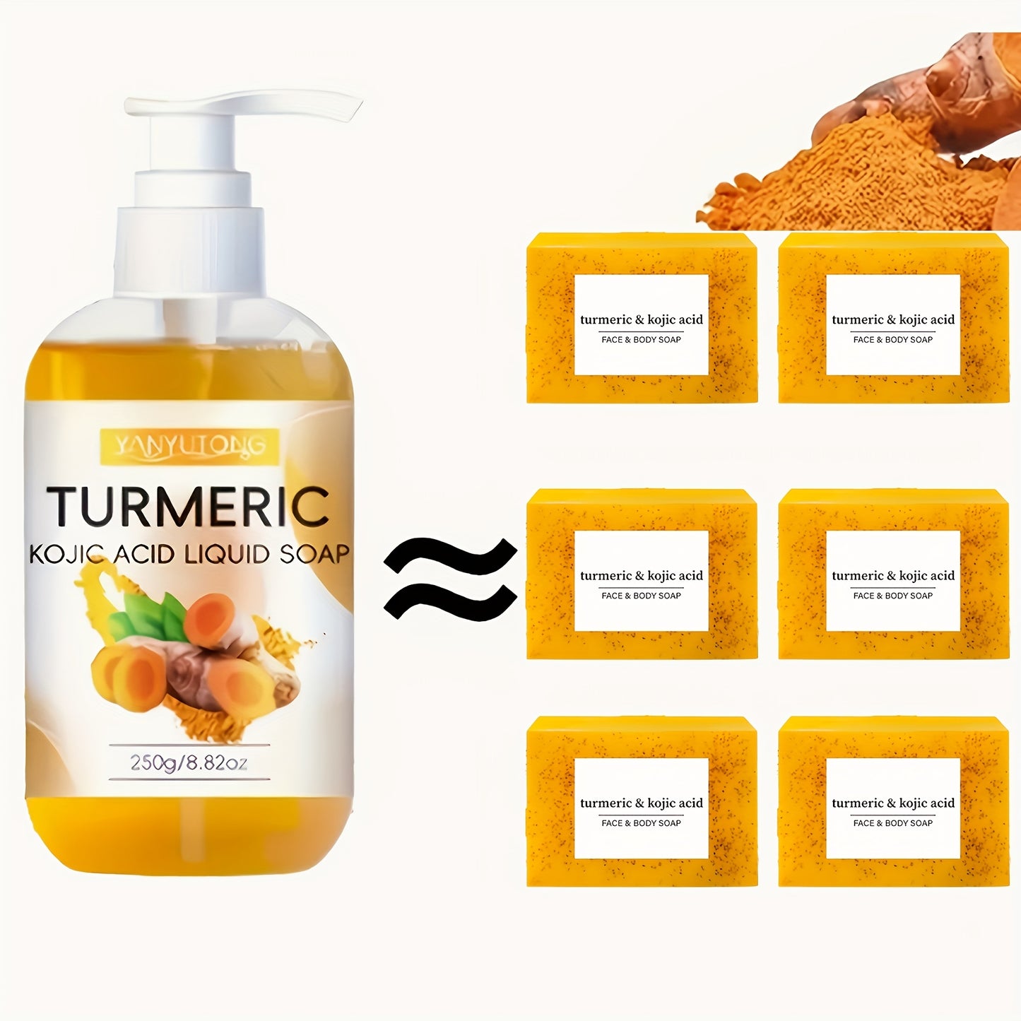 Turmeric Liquid Soap for Gentle Cleansing and Moisturizing Benefits