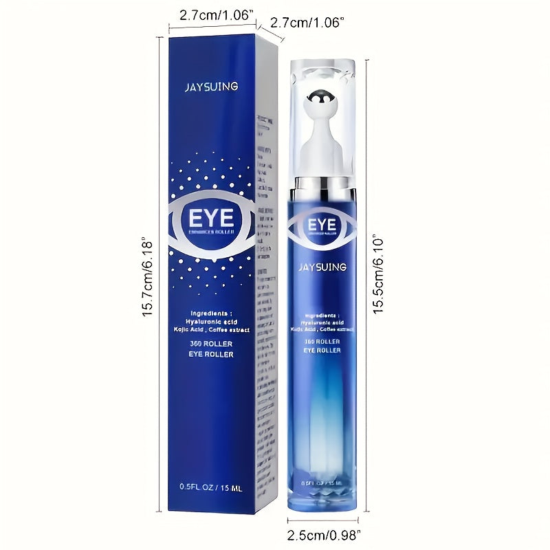 Peptide Eye Cream with Eye Massage Roller for Hydration and Firming