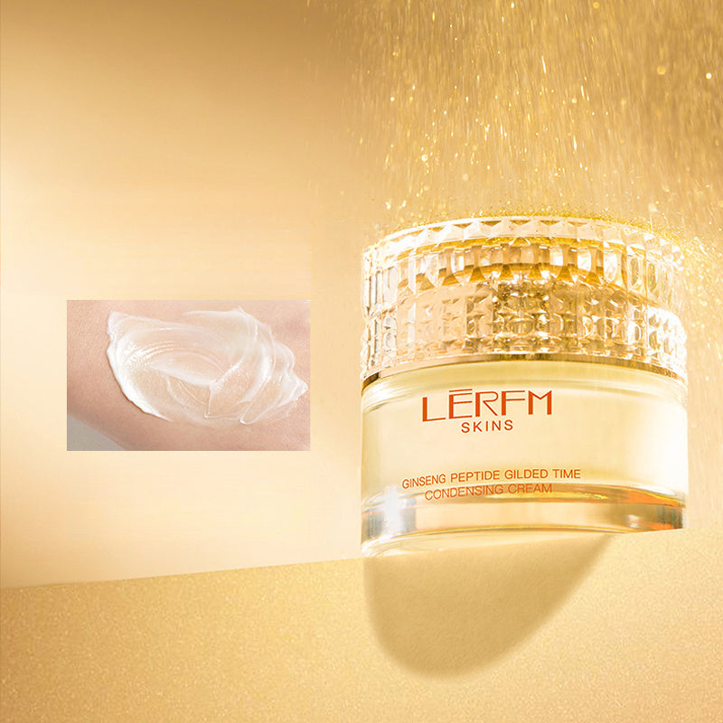 Ginseng Peptide Gilded Time Skincare Set Moisturizing & Balancing Light Beige Low Allergy Suitable for All Light Beige Types Birthday Present Holiday Gift,Gift Set for Women