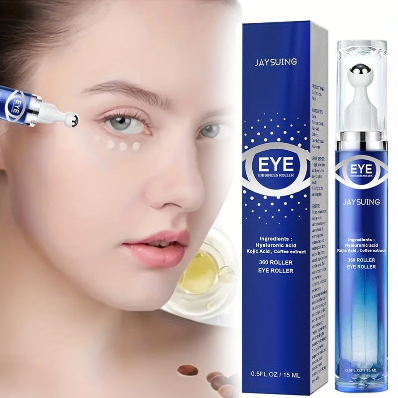 Peptide Eye Cream with Eye Massage Roller for Hydration and Firming