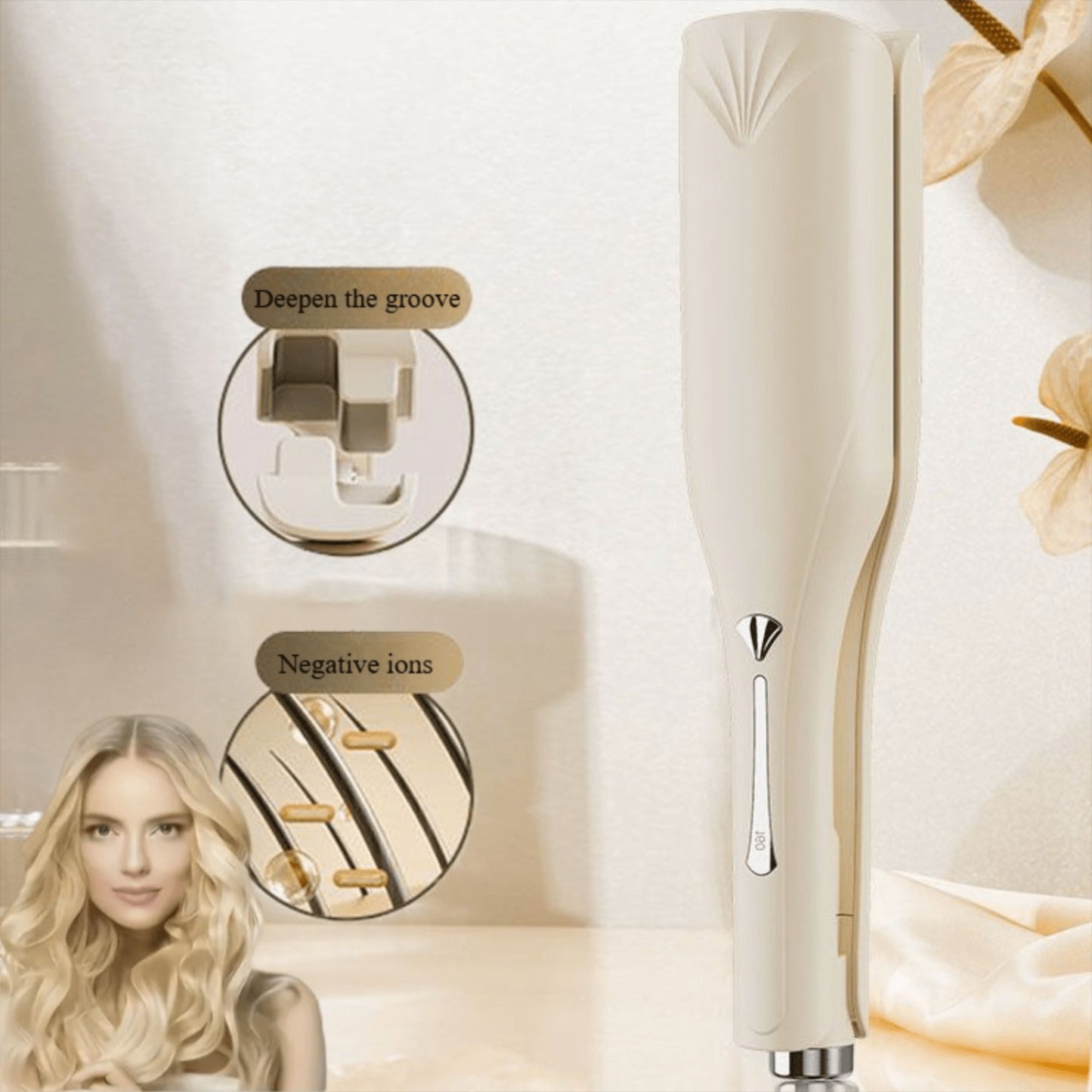 Deep U Shaped Curling Iron for Beautiful Curly Hairstyles