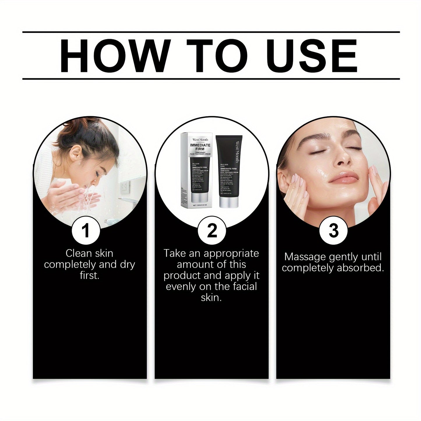 Immediate Firming Face Cream With Glycerin For All Skin