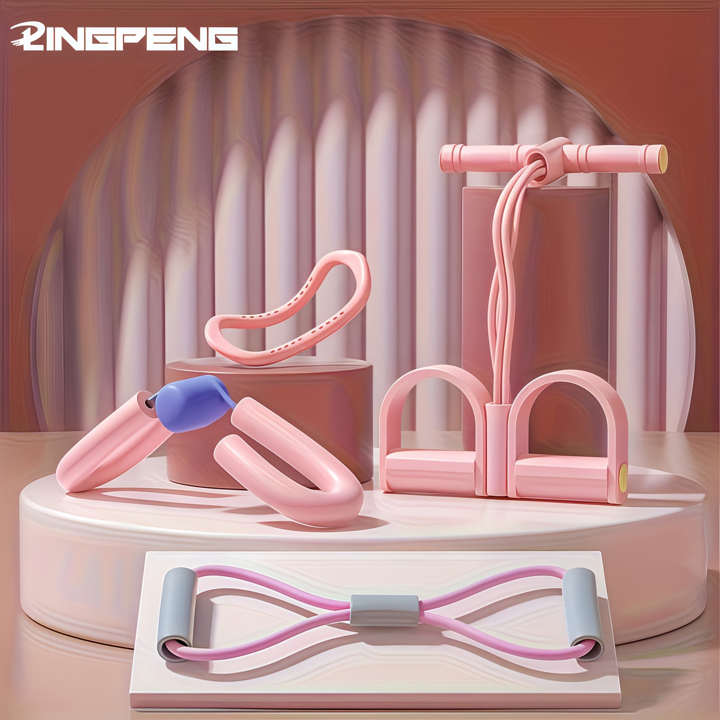 Ultimate Home Fitness Kit With Resistance Bands For Body