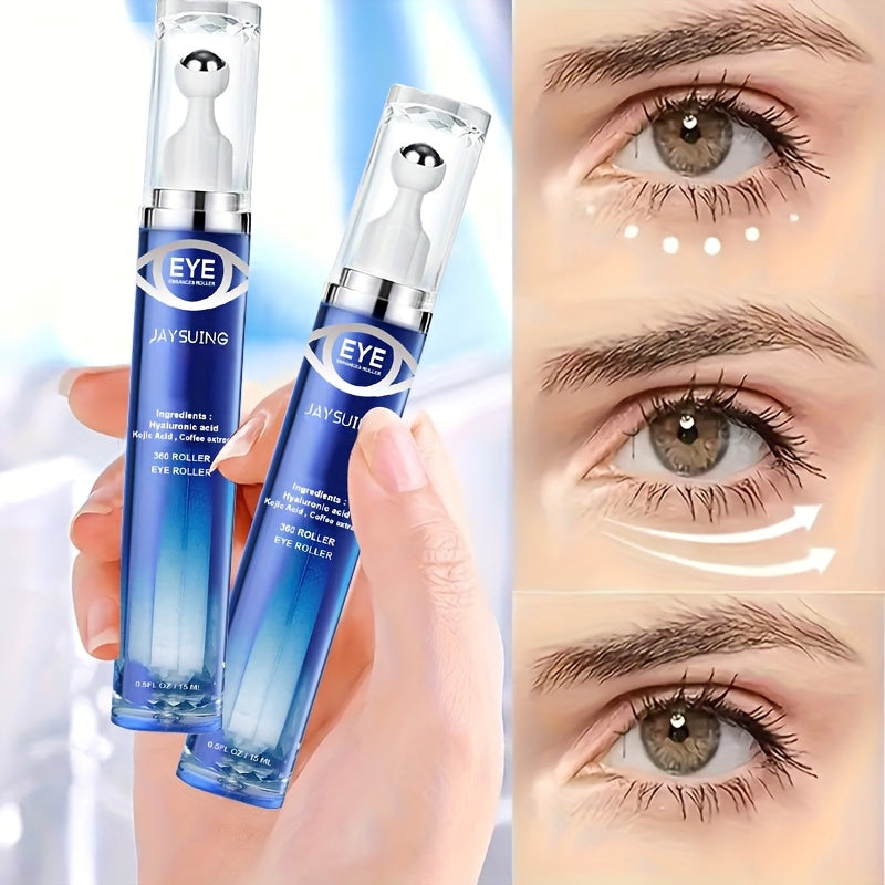 Peptide Eye Cream with Eye Massage Roller for Hydration and Firming