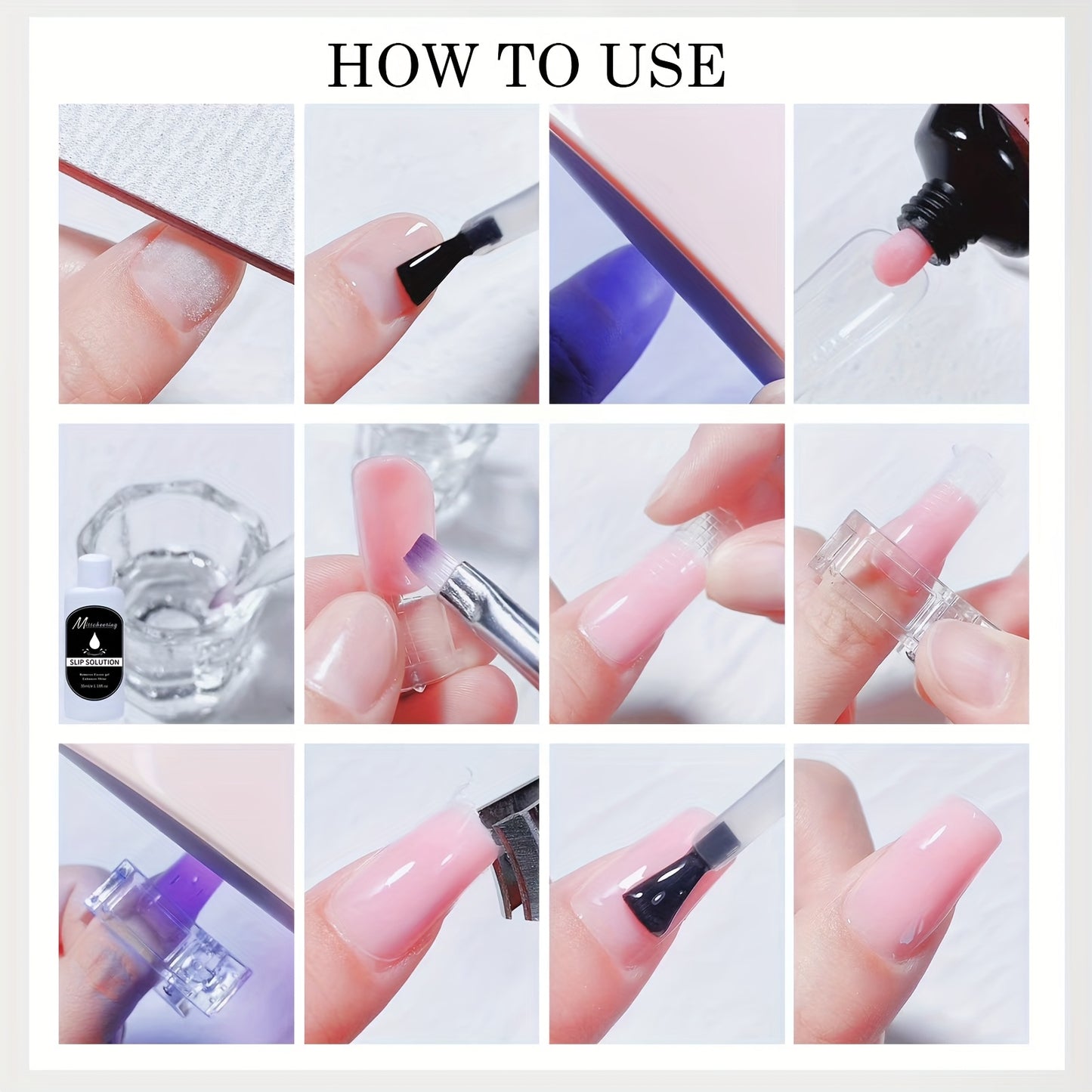 Gel Nail Art Kit Incorporates Lamp Do It Yourself Home