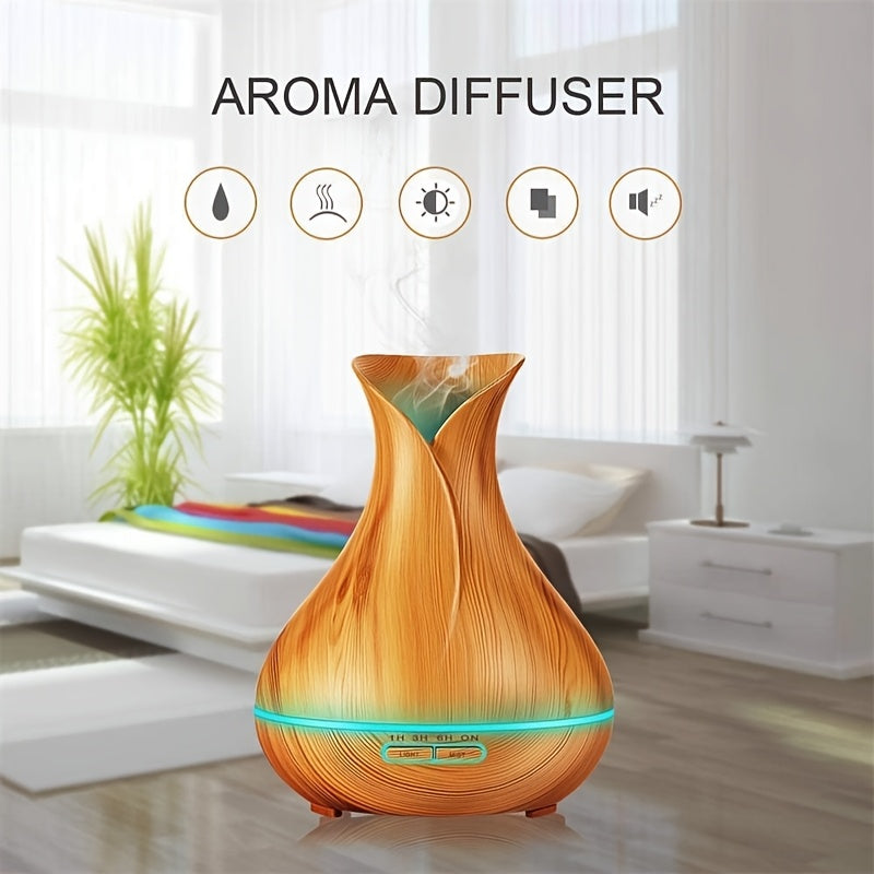 Aromatherapy Humidifier With Essential Oils And Colorful Lights