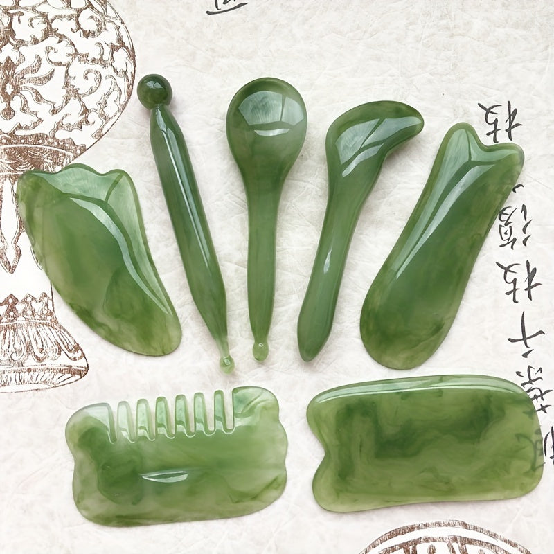 Natural Resin Gua Sha Set for Relaxation and Stress Relief