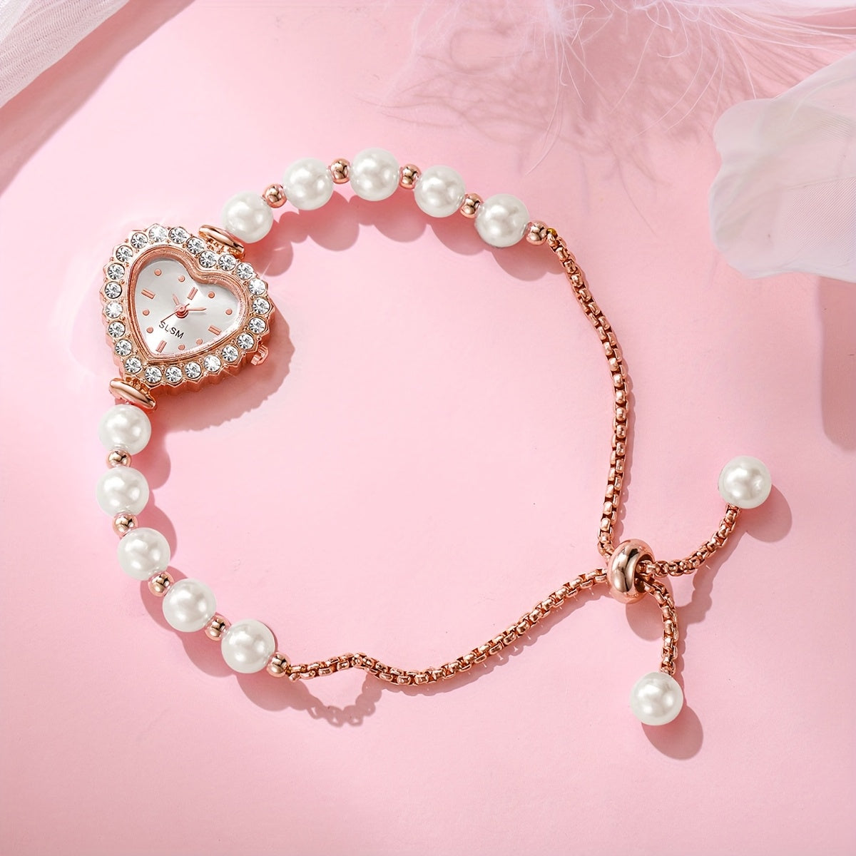 Women’s Fashion Analog Quartz Bangle Watch Set 5 Piece