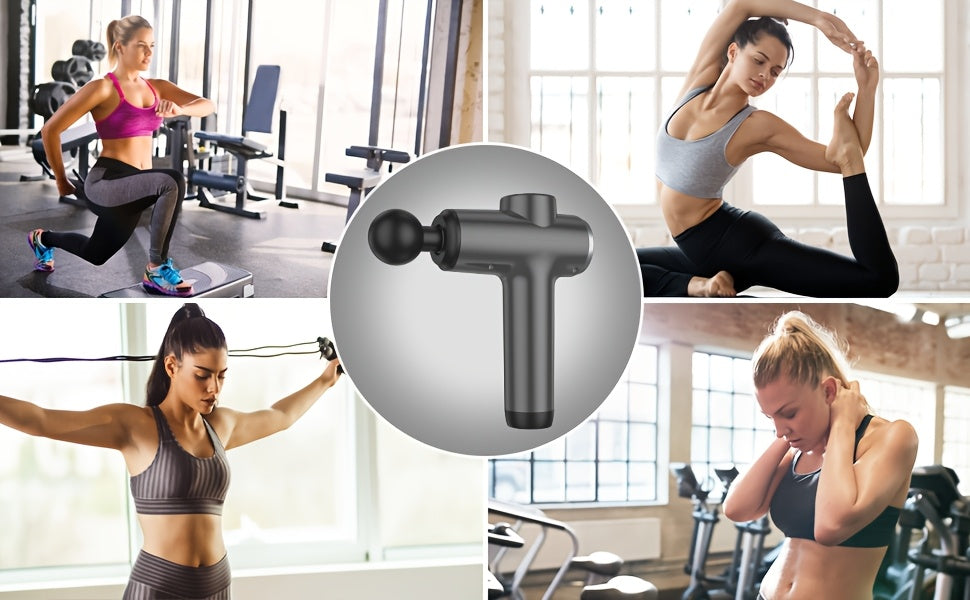 Deep Tissue Massage Gun With 30 Speeds And 9 Attachments