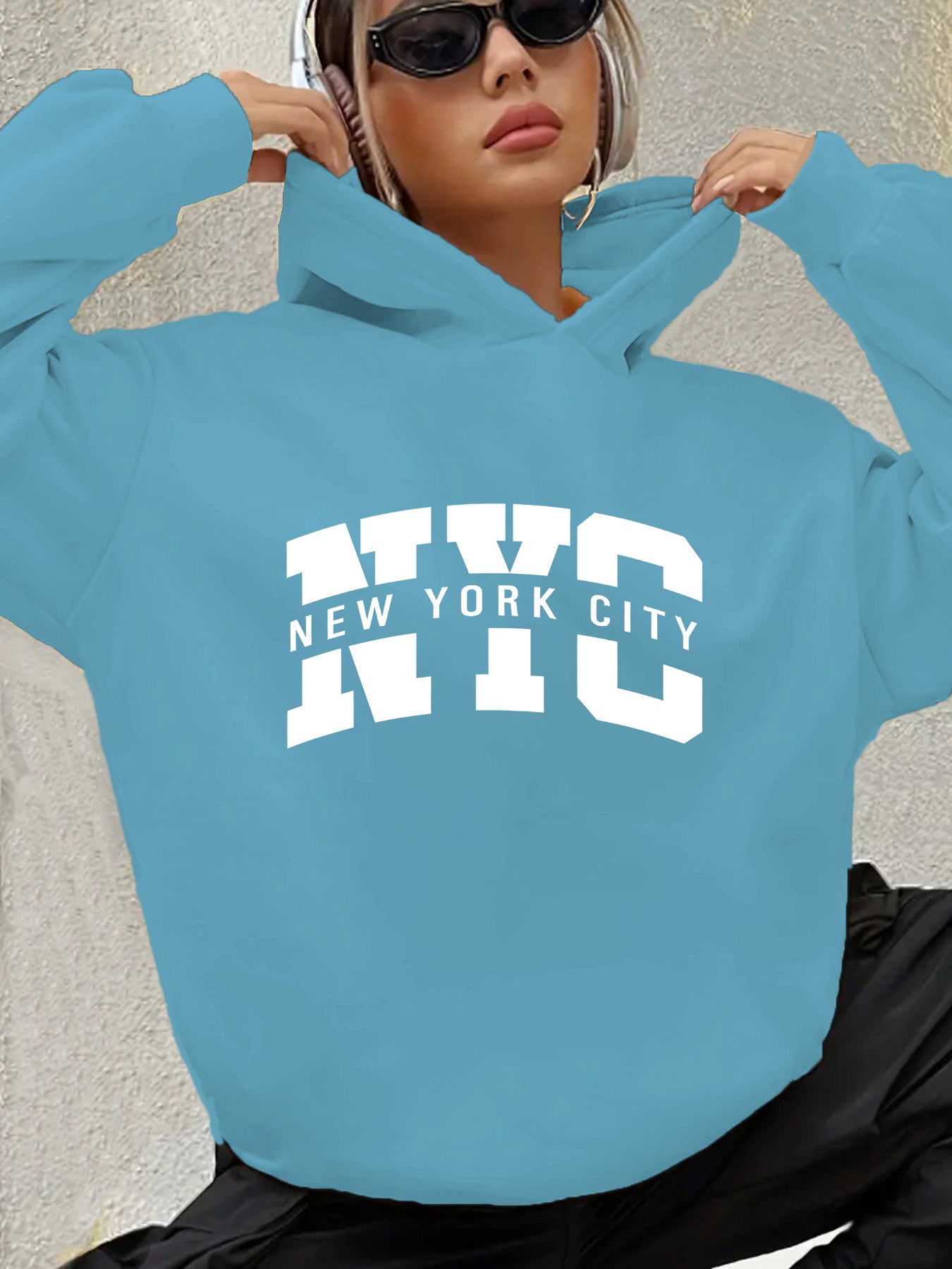 Urban NYC Graphic Hoodie Sweatshirt For Fall Winter