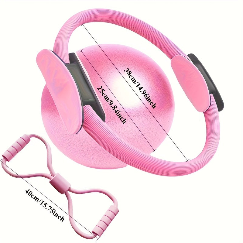 Pilates Essentials Kit With Ring Ball And Resistance Band