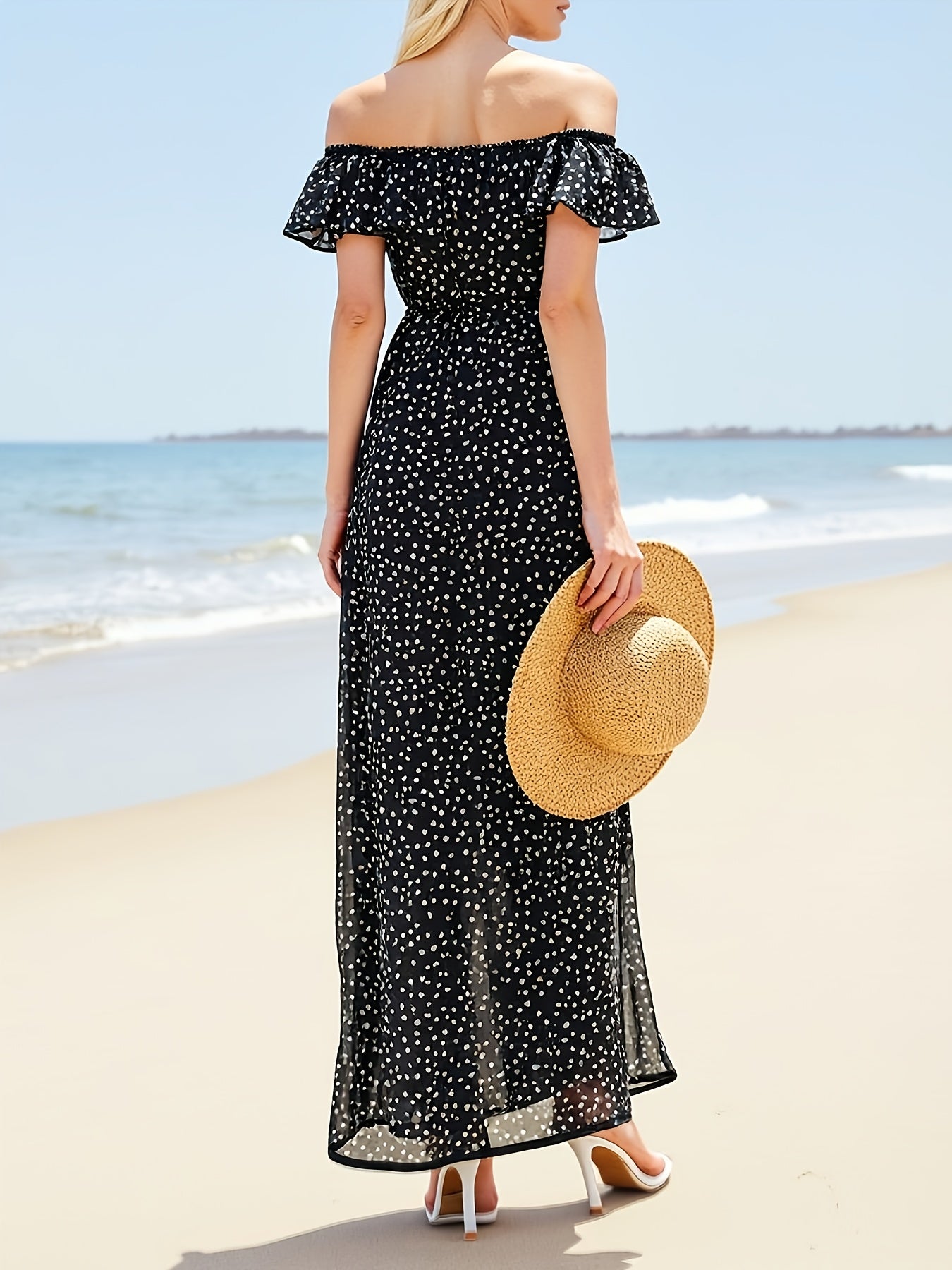 Elegant Bohemian One Shoulder Dress For Beach Weddings