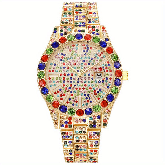 Starry Sky Quartz Watch With Luminous Dial And Vintage Design