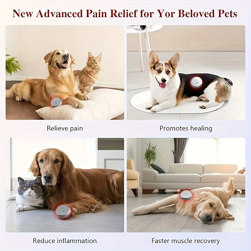 Portable Cold Laser Relax Device with 660nm & 810nm Infrared Red Light - 3-Level Intensity Wearable Body Massager for Neck, Back, Shoulder, Wrist, Knee & Ankle Pain Relief - USB Rechargeable, Lightweight & Compact Design for