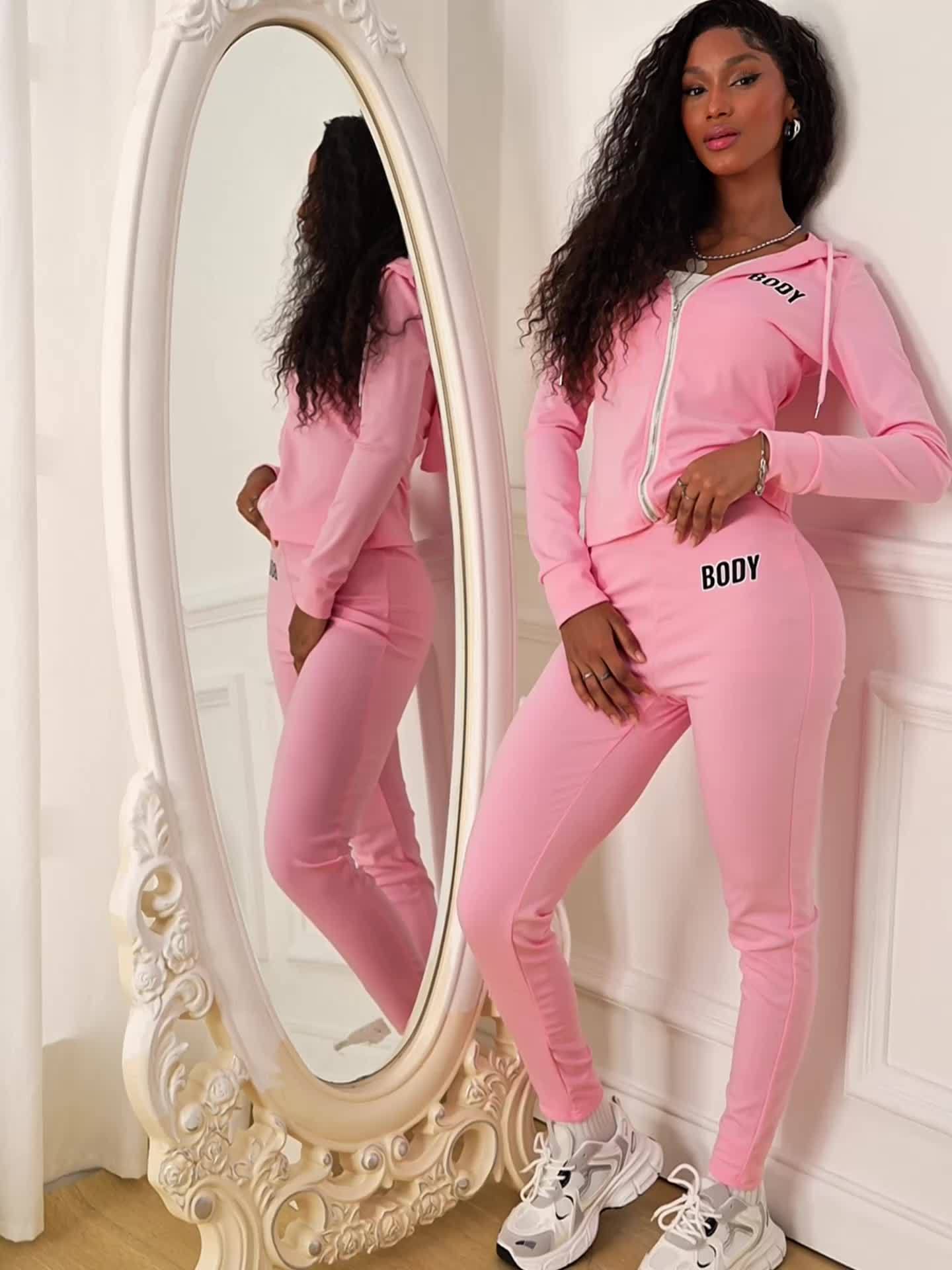 European American Cross Border Autumn Winter Pants Set