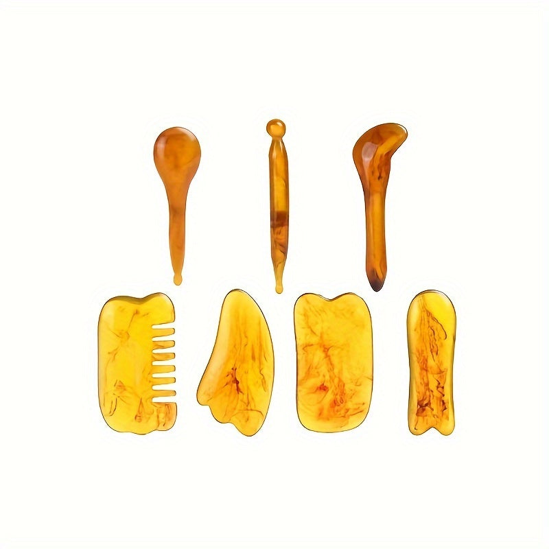Natural Resin Gua Sha Set for Relaxation and Stress Relief
