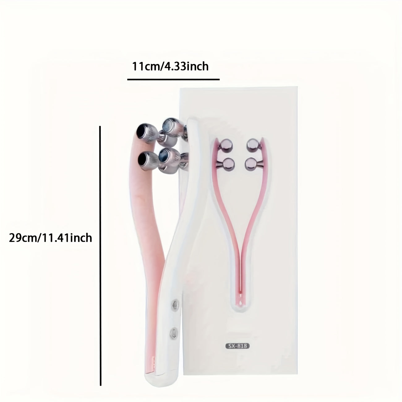 Cooling Rechargeable Facial Massager With Four Rollers
