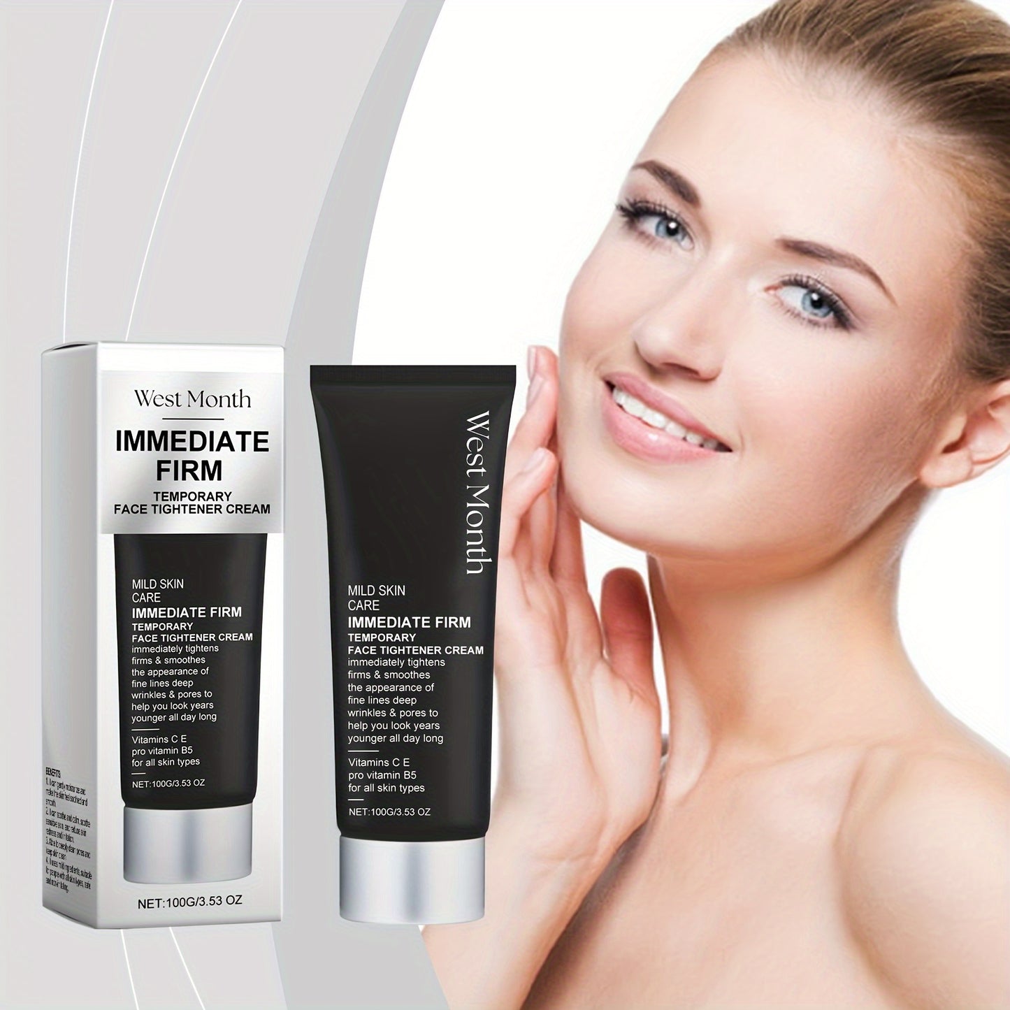 Immediate Firming Face Cream With Glycerin For All Skin
