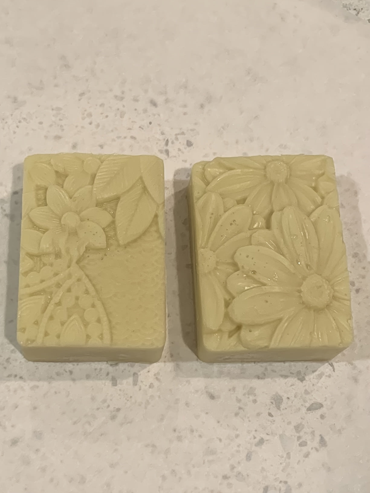 2 Pack Nature Pattern Soap Molds Butterfly Flower Silicone