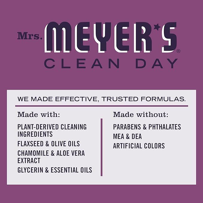 Mrs. MEYER'S CLEAN DAY Moisturizing Body Wash for Women and Men, Biodegradable Shower Gel Formula Made with Essential Oils, 16 Oz, Variety 3-Pack, Oat Blossom, Clementine, Plum-Berry