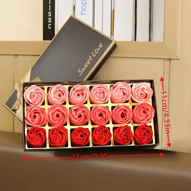 Rose Soap Flower Gift Box Set For Holidays And Gifts