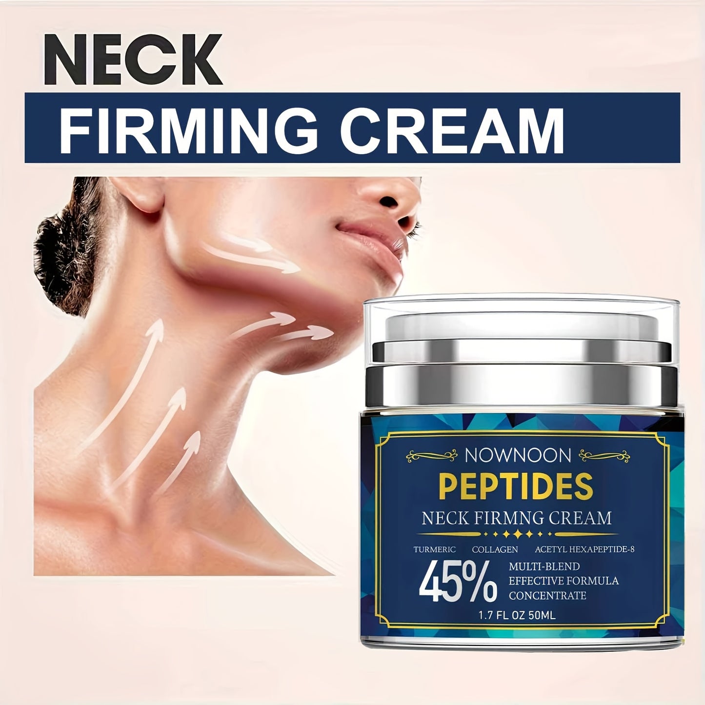 NowNoon Peptides Neck Firming Cream Acetyl Hexapeptide 8