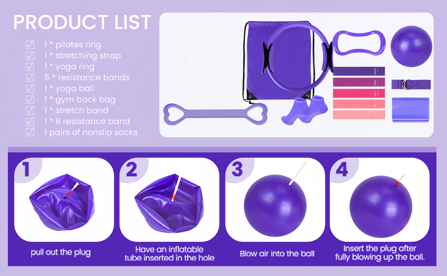 Ultimate Pilates Circle Fitness Set for Home Workouts