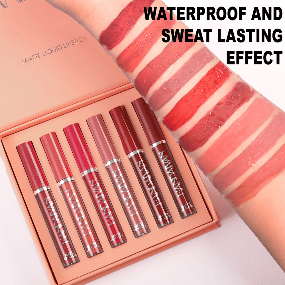 12pcs Matte Liquid Lipstick Makeup Set, Matte Liquid Long-Lasting Wear Non-Stick Cup Not Fade Waterproof Lip Gloss, Nude Matte Lip Contour for Women Makeup.