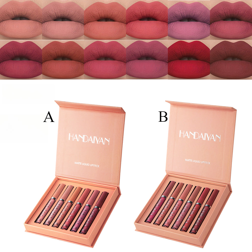 12pcs Matte Liquid Lipstick Makeup Set, Matte Liquid Long-Lasting Wear Non-Stick Cup Not Fade Waterproof Lip Gloss, Nude Matte Lip Contour for Women Makeup.