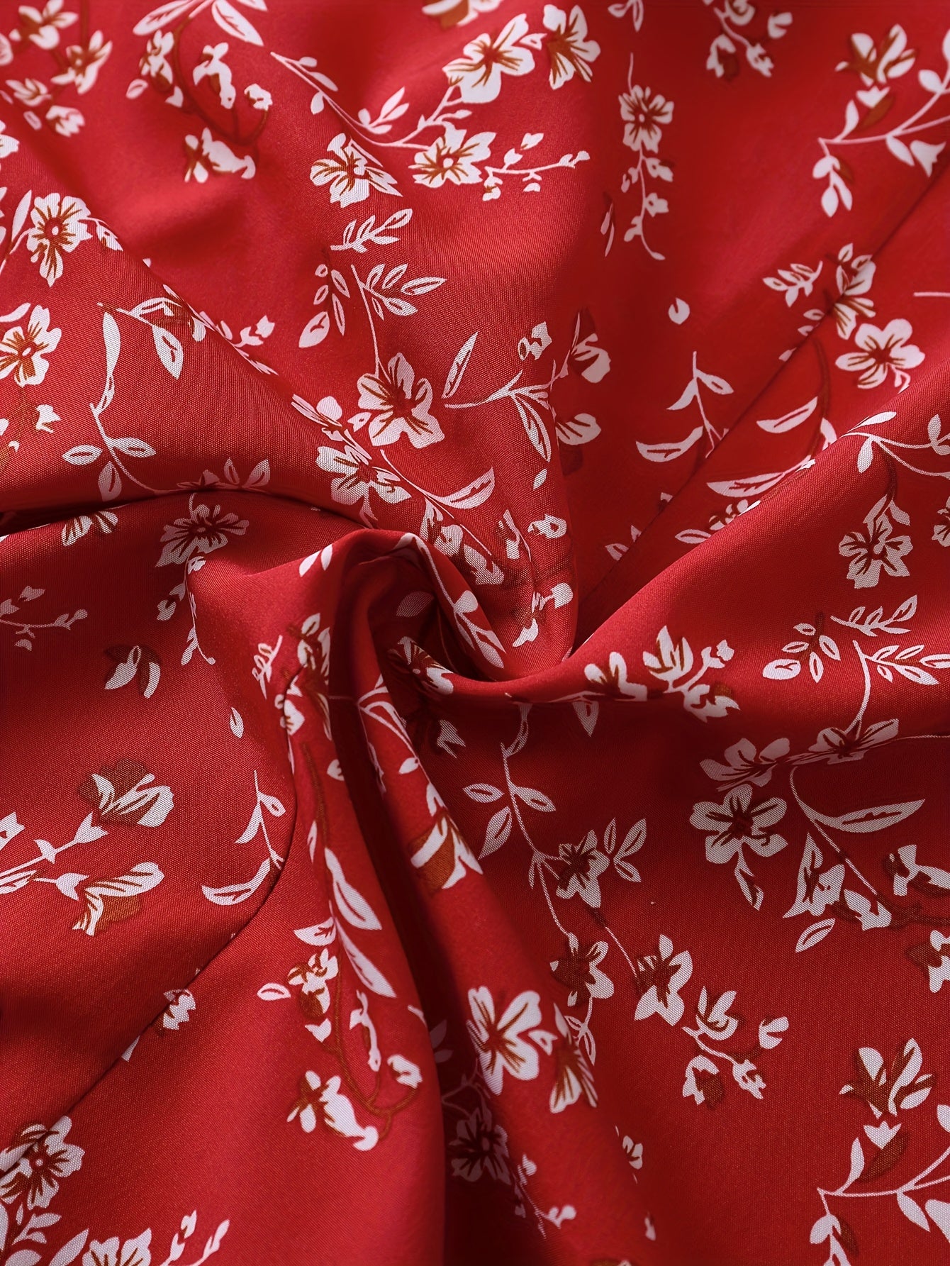 Elegant Floral Print Button-Up Dress for Women