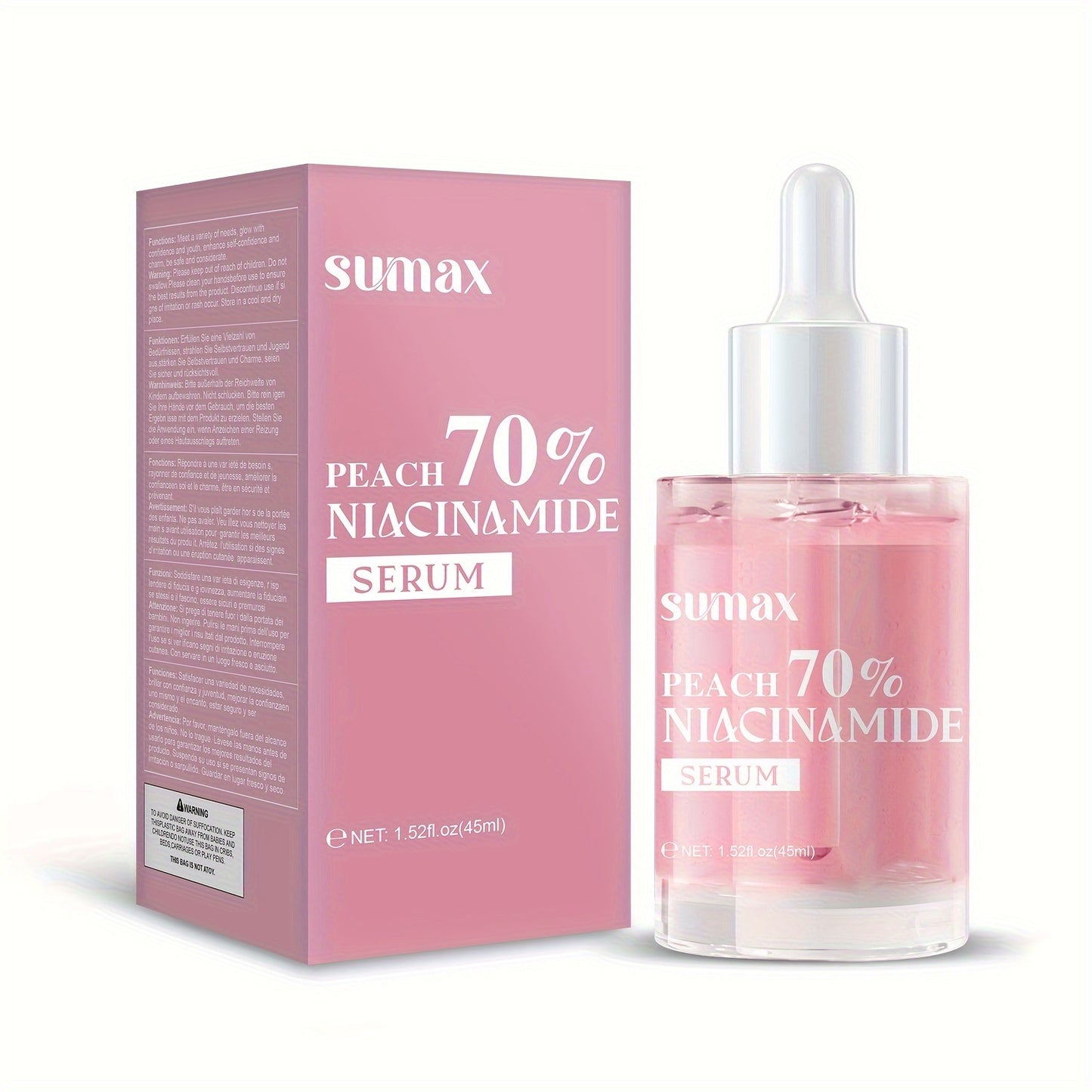 Sumax Peach Niacinamide Serum Brightening Hydrating Face