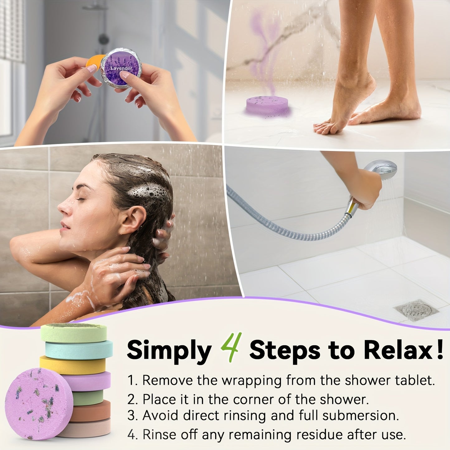 Essential Oil Shower Steamers for Relaxing Spa Experience