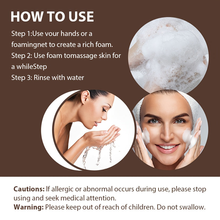 African Black Soap Bar for Cleansing and Moisturizing Skin