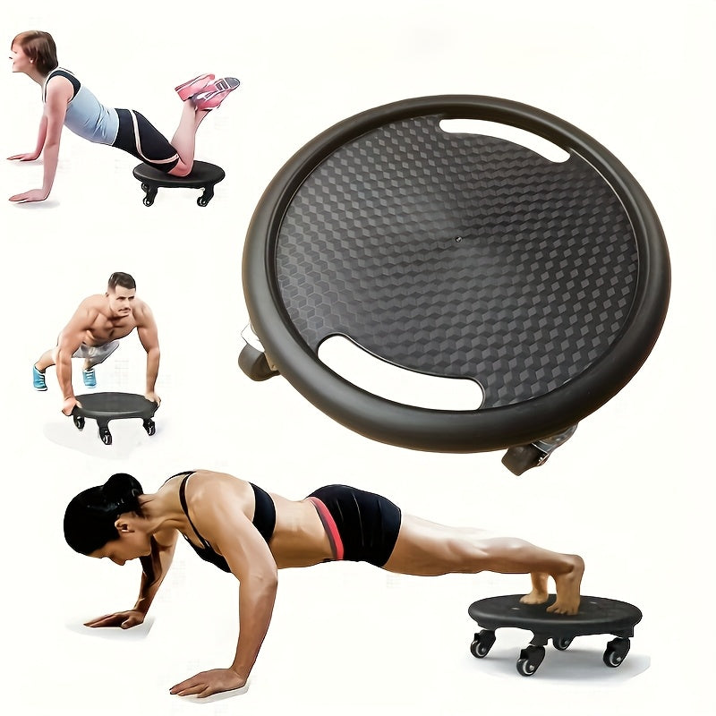 Fitness Sliding Discs With Wheels Core Workout Board