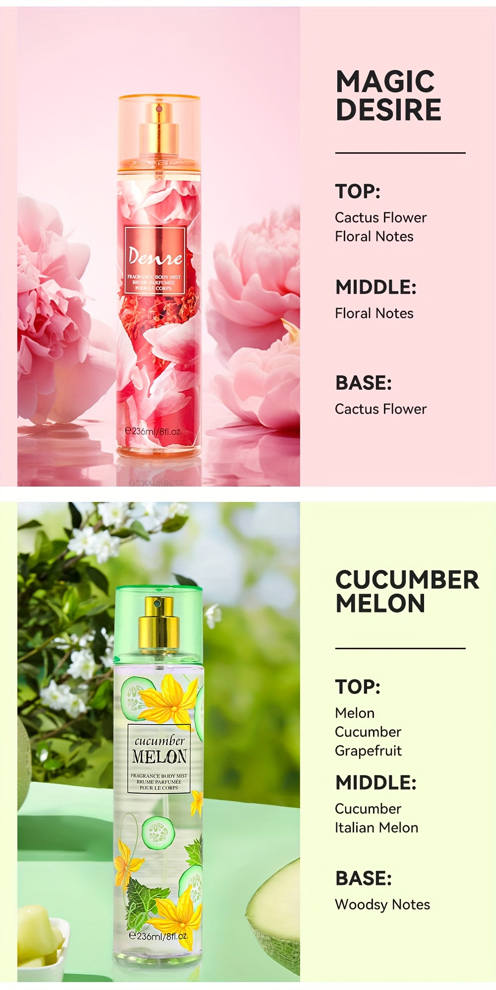 [Perfume | Fragrance] Long-Lasting Perfume 8 fl.oz Hair & Body Fragrance Mist for Women | Perfect for Dating, Parties and Gift Giving