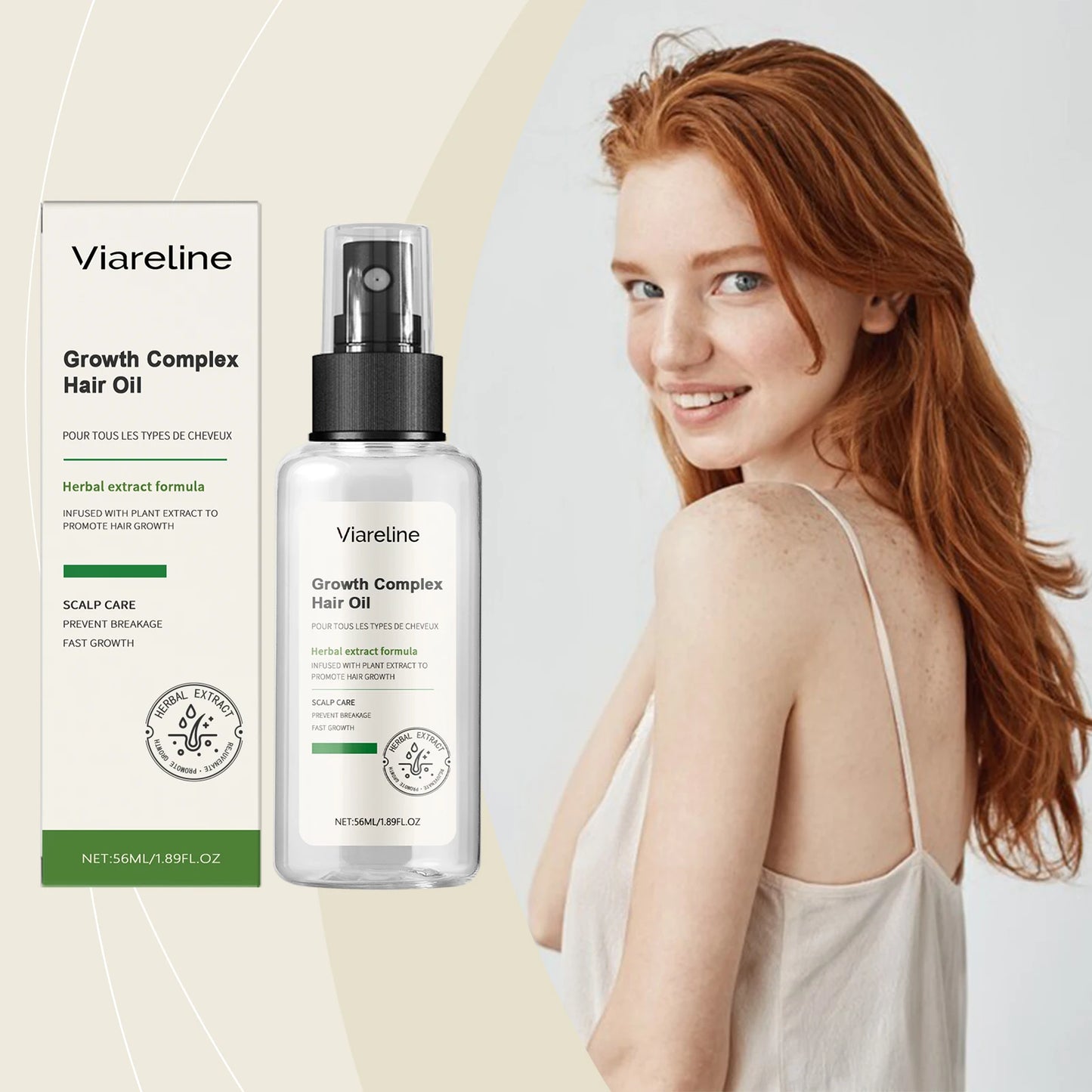 Viareline Herbal Hair Care Shampoo Conditioner Series Improve Frizz Dryness Nourish Scalp Massage Oil Control Herbal Hair Care