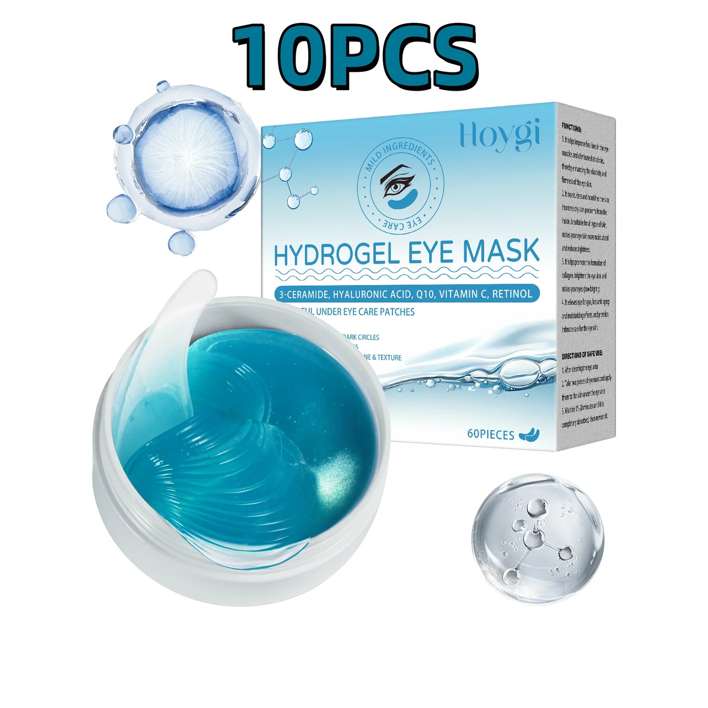 Retinol Eye Mask Patch Fade Eye Fine Lines Relieve Eye Swelling Reduce Dark Circles Radiate Radiance Nourish Moisturize Eye Mask