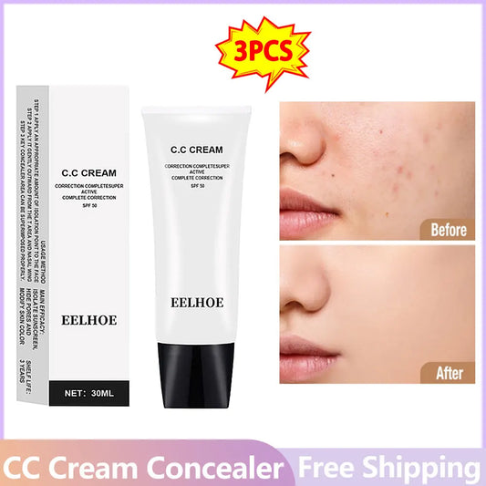 CC Cream Liquid Foundation Waterproof No Creasing Long-lasting Moisturizing