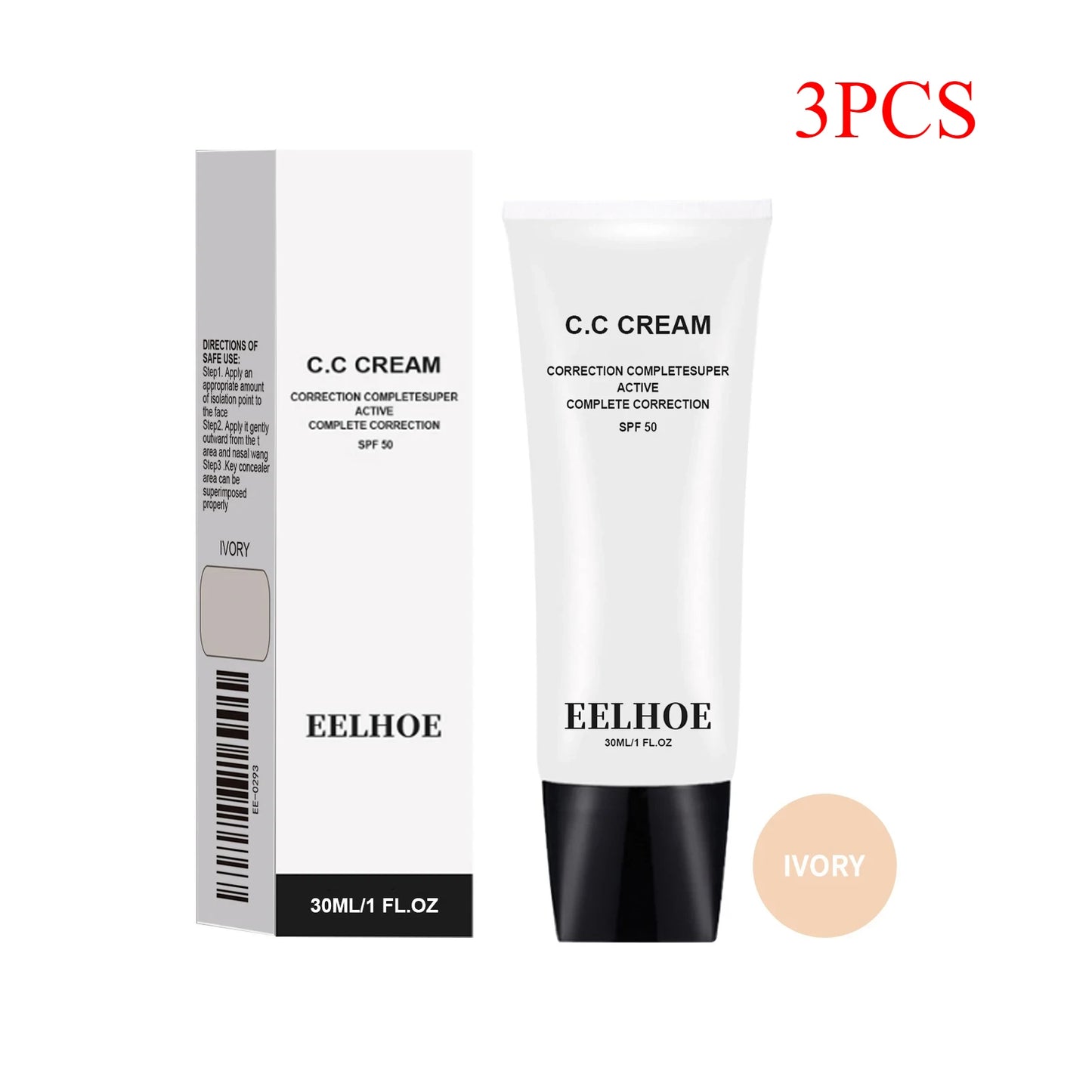 CC Cream Liquid Foundation Waterproof No Creasing Long-lasting Moisturizing