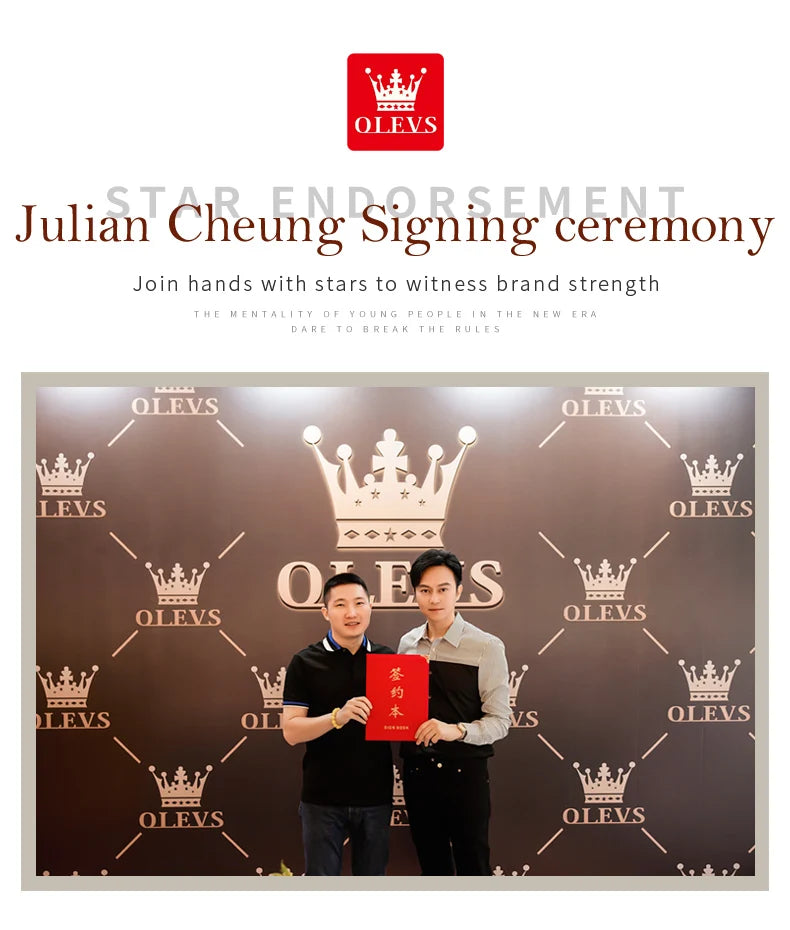 OLEVS Women's Watches Luxury Diamond Elegant Wristwatch Set