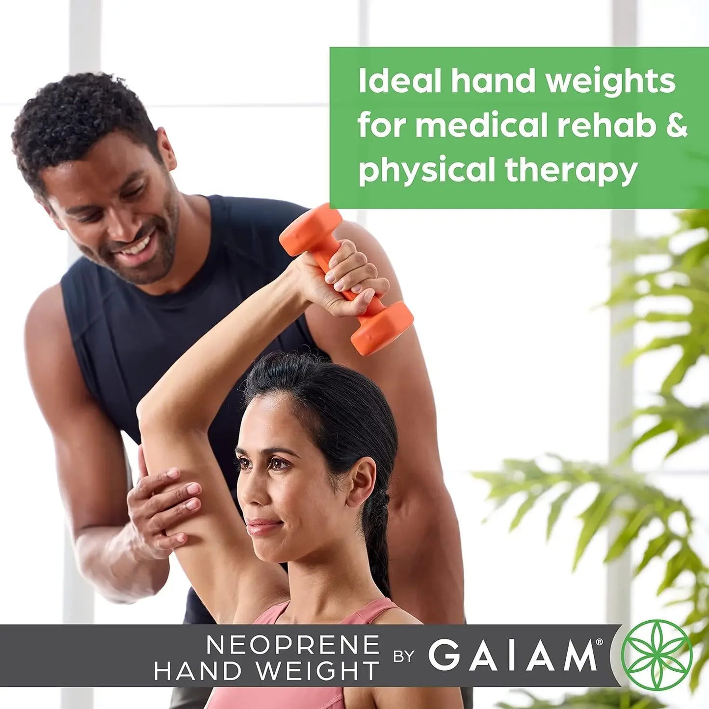 Dumbbell Hand Weight (Sold in Singles) - Neoprene Coated Exercise & Fitness Dumbbell for Home Gym Equipment