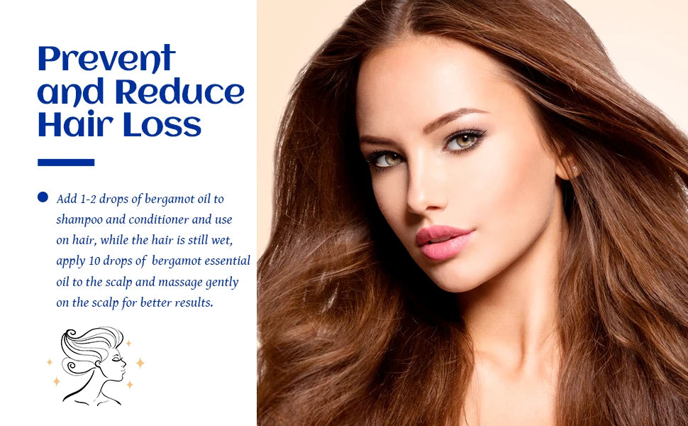 HIQILI 100ML Bergamot Essential Oils for Aromatherapy