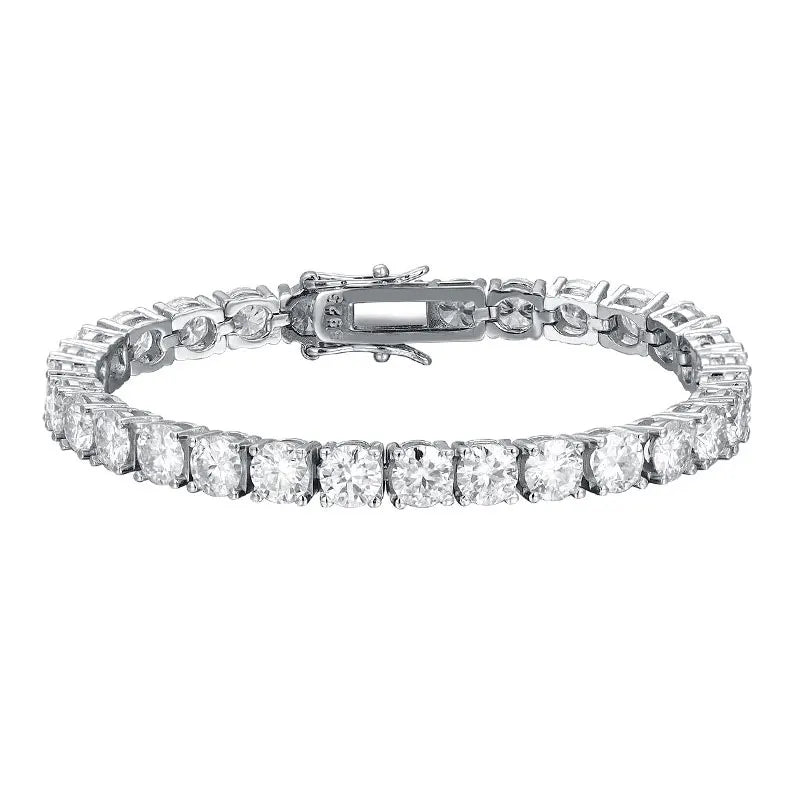 KNOBSPIN 2mm Moissanite Tennis Bracelet 925 Sterling Silver