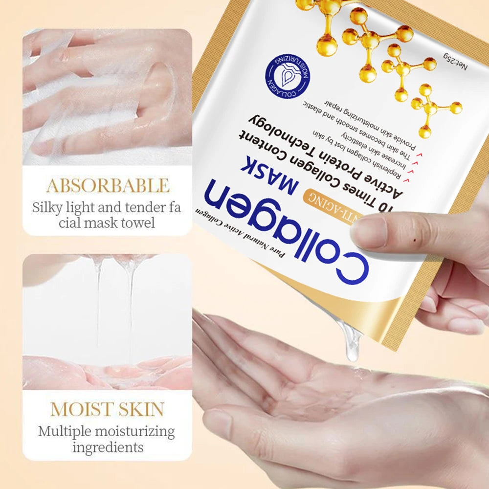 Collagen Face Mask, Moisturizing, Brightening, & Repair