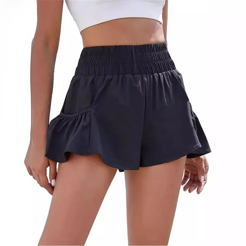 Yoga Shorts Women Fitness Elastic Summer Running Workout Short Female Jogging Leggings For Ladies Gym Sport Shorts