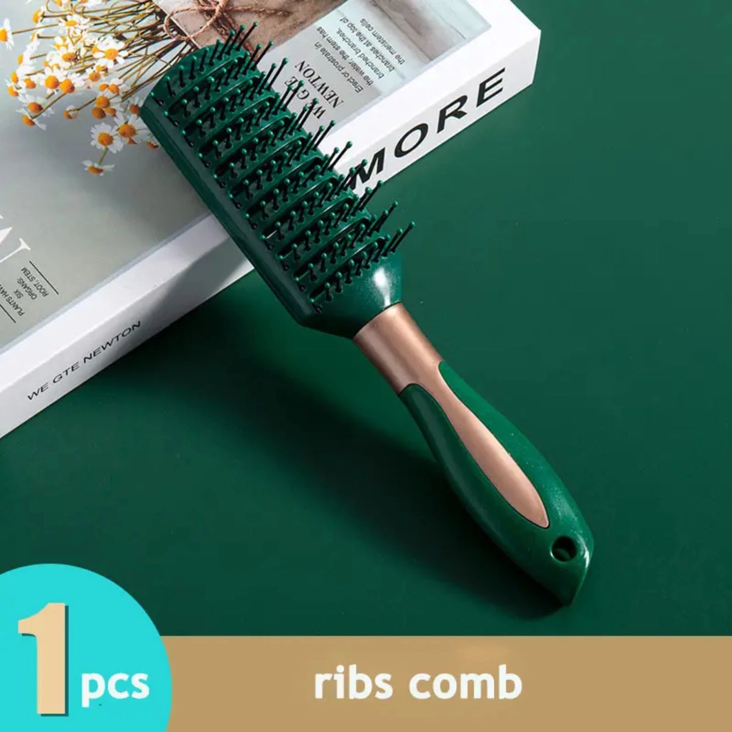 Static-Free Anti-Static Air Cushion Boar Hair Brush Comb for Volume