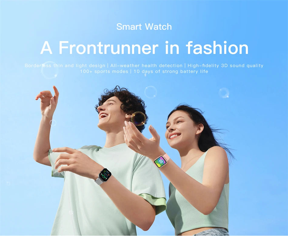 LIGE Waterproof Smart Watch Bluetooth Call Voice Assistant