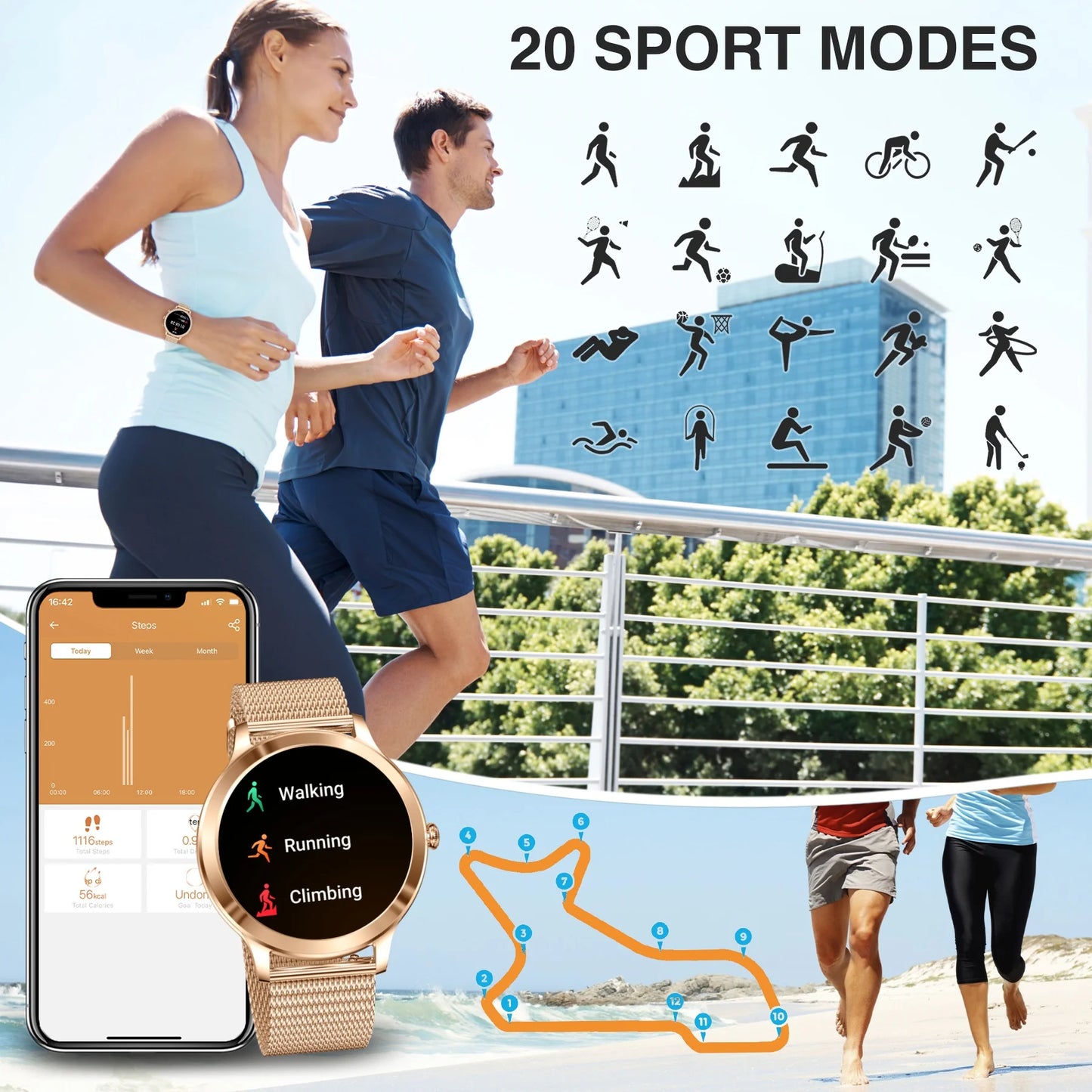 Smart Watch For Women - Advanced Fitness Tracker Features