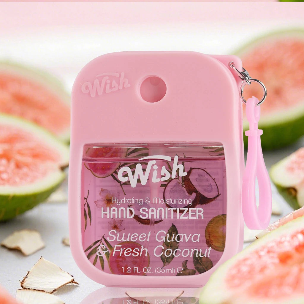 4 Power Spray Moisturizing Hand Sanitizer Spray, Containing Coconut, Watermelon, Sugar, Cucumber, Cherry Blossom And Other Flavo