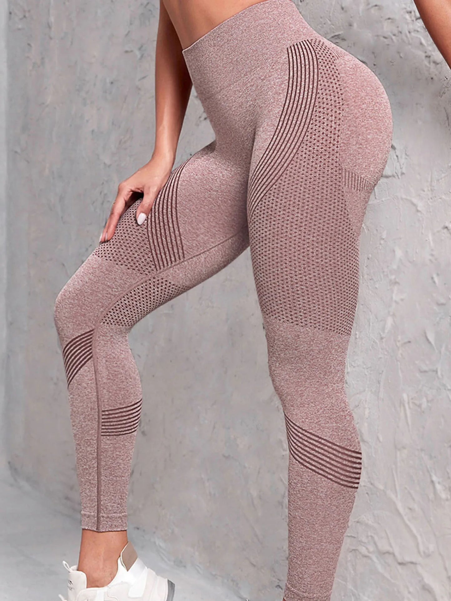High Waist Compression Leggings with Butt Lift Technology for Women - Tummy Control Yoga Pants with Stretchy Contour Design